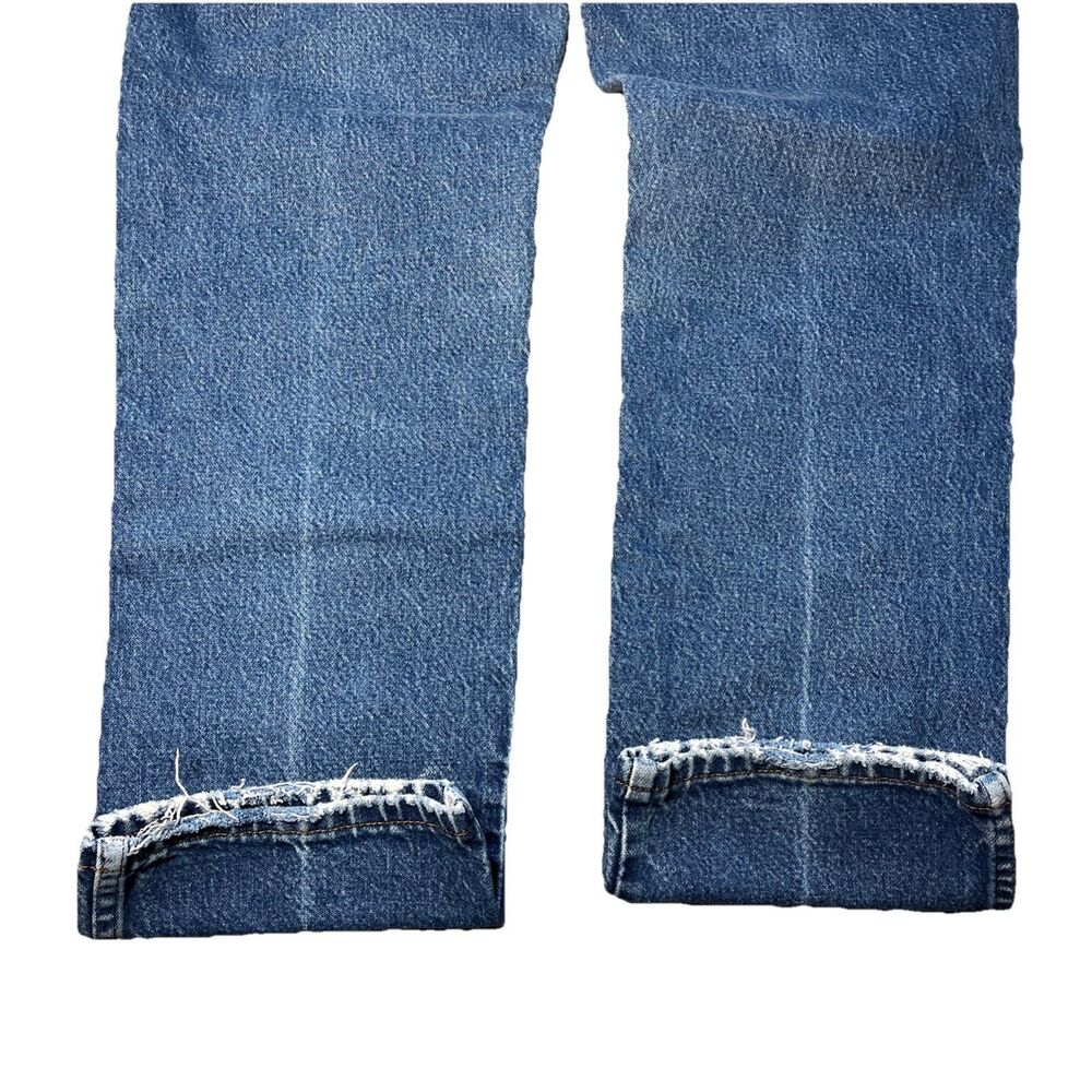Vintage 90s Wrangler 12MWZG High Waist Cowgirl Wedgie Jeans Straight Sz 5/6 x 30 - Picture 11 of 14